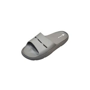 All in Motion Mens Archie Recovery Slide Sandals Gray Contoured Footbed Slip On